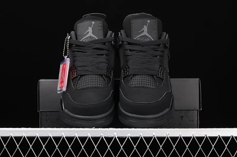 All Categories Air Jordan Jordan Series Basketball Shoes Air Jordan 4 Pure Original Air Jordan 4 "Black Cat" AJ4 Joe 4 Black Cat First Layer Authentic Standard CU1110-010